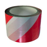  POLONIA   KÉTSZÍNŰ JELZŐSZALAG - PIROS-FEHÉR - 75MM / 100M 