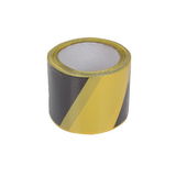  POLONIA   KÉTSZÍNŰ JELZŐSZALAG - FEKETE-SÁRGA - 120MM / 100M 