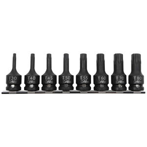  PROLINE   TORX BITFEJES ÜTVE-DUGÓKULCS SZETT T30-T80 - 8 DB  termék fő termékképe