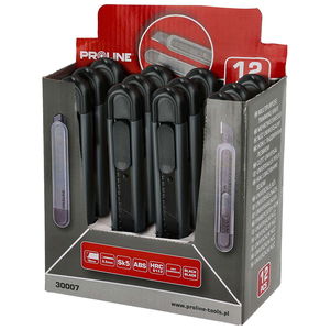  PROLINE   VEZETŐSÍNES VÁGÓKÉS SK5-FEKETE PENGÉVEL - 18MM  termék fő termékképe