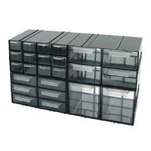  POLONIA   KOMBINÁLT MŰANYAG TÁROLÓSZEKRÉNY - 230X125X140MM/2FIÓK  termék fő termékképe