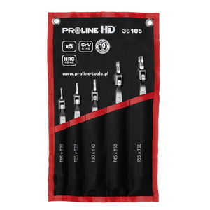  PROLINE.HD   CSUKLÓ TORX BITKULCS SZETT - HD CR-VA T15-T60 - 5 DB  termék fő termékképe