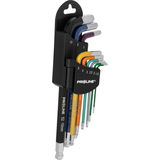  PROLINE   HOSSZÚ GÖMB IMBUSZKULCS SZETT CR-VA S2 1.5-10MM - 9 DB 