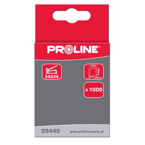  PROLINE   FÉLKEREK ACÉLOS TŰZŐKAPOCS - L-TÍPUS - 12MM, 1000DB/CS  termék fő termékképe
