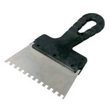  POLONIA   MŰANYAG NYELŰ FOGAZOTT INOX SPATULA - 250/6MM 