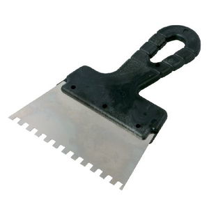 POLONIA   MŰANYAG NYELŰ FOGAZOTT INOX SPATULA - 250/6MM  termék fő termékképe