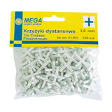  MEGA   CSEMPE HÉZAGOLÓ FUGAKERESZT - 12.0MM, 15DB/CS 