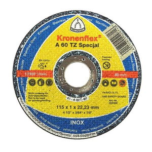  KLINGSPOR   INOX VÁGÓKORONG - 125X1.0MM / A60TZSPECIAL  termék fő termékképe