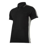  LAHTI.PRO   GALLÉROS PAMUT PÓLÓ, TÖBBSZÍNŰ / FEKETE-SZÜRKE - 3XL 