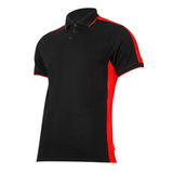  LAHTI.PRO   GALLÉROS PAMUT PÓLÓ, TÖBBSZÍNŰ / FEKETE-PIROS - 3XL 