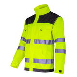  LAHTI.PRO   LÁTHATÓSÁGI KABÁT / ZÖLD-FEKETE - 2XL 