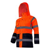  LAHTI.PRO   LÁTHATÓSÁGI KABÁT, BÉLELT, HOSSZÚ / NARANCSSÁRGA - 3XL 