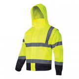  LAHTI.PRO   LÁTHATÓSÁGI KABÁT, BÉLELT / ZÖLD - 2XL 
