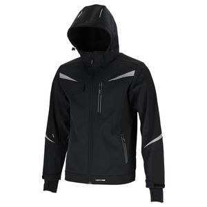  LAHTI.PRO   SOFT-SHELL KABÁT, KAPUCNIS / FEKETE - M  termék fő termékképe
