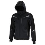  LAHTI.PRO   SOFT-SHELL KABÁT, KAPUCNIS / FEKETE - 2XL 
