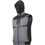  LAHTI.PRO   BÉLELT MELLÉNY, KAPUCNIS / FEKETE-SZÜRKE - 3XL 