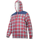 LAHTI.PRO   KOCKÁS FLANEL KABÁT, BÉLELT / PIROS - XL 