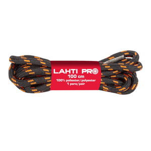  LAHTI.PRO   POLIÉSZTER FŰZŐ / FEKETE-NARANCSSÁRGA - 120CM, 10DB/CS  termék fő termékképe