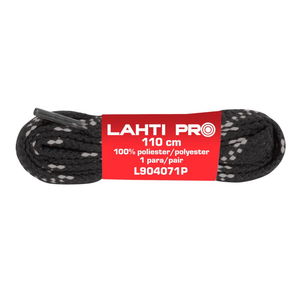  LAHTI.PRO   POLIÉSZTER FŰZŐ, LAPOS / FEKETE-PIROS - 110CM, 10DB/CS  termék fő termékképe