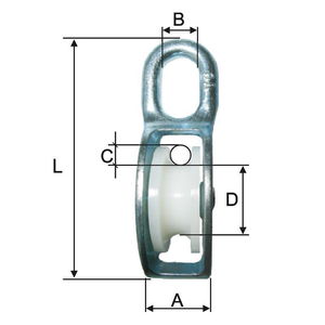  MK   KÖTÉLCSIGA - 5X15MM/20MM / 12MM / 70MM  termék fő termékképe