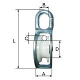  MK   KÖTÉLCSIGA - 6X18MM/22MM / 13MM / 80MM 