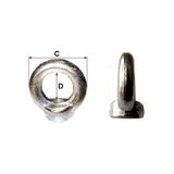  MK   MENETES CSAVARANYÁS GYŰRŰS SZEM - M12 / 30MM/50MM 