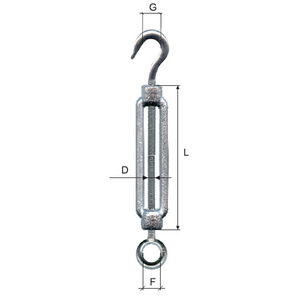  MK   HOROG-SZEM KÖTÉLFESZÍTŐ - 8MM / 10/11MMX110MM  termék fő termékképe