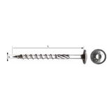 MK   DOMBORÚ TORX FEJŰ VÁGÓÉLES FACSAVAR - 6X100MM, 100DB/CS 