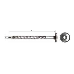  MK   DOMBORÚ TORX FEJŰ VÁGÓÉLES FACSAVAR - 6X100MM, 100DB/CS  termék fő termékképe