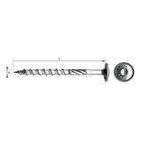  MK   DOMBORÚ TORX FEJŰ VÁGÓÉLES FACSAVAR - 8X80MM, 50DB/CS 