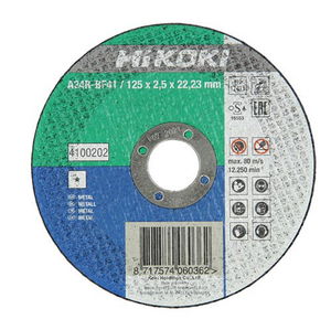 HiKOKI vágótárcsa fém 125x3 DPC MOQ:25db termék fő termékképe