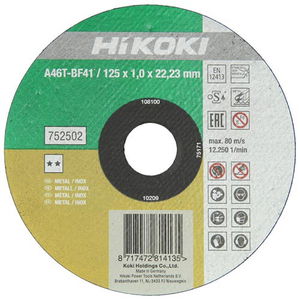 HiKOKI vágótárcsa inox 115x1,0 /MOQ:25db termék fő termékképe