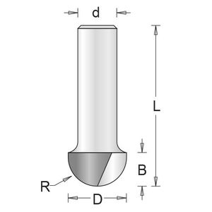 HiKOKI marófej 8*6,3X4,8/44/3,2 félgömb termék fő termékképe