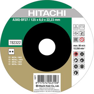 HiKOKI #csiszolót. inox DPC 180x6 /4100224 termék fő termékképe