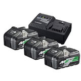 HiKOKI #Akkutöltő+3xBSL36B18 /UC18YSL3WBX3
