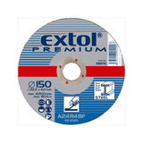 EXTOL csiszoló korong acélhoz, kék; 115×6,0×22,2mm, max 13300 ford/perc