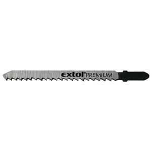 EXTOL dekopírlap, 5db, Bosch befogás, HCS; 75×8×1,5mm, 2,5mm fogtáv, köszörült fogak, puhafához, farostlemezekhez (3-30mm), mű termék fő termékképe