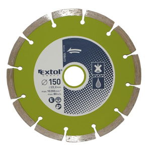 EXTOL gyémántvágó szegmenses; 230×22,2mm, max.6.650 ford/perc termék fő termékképe