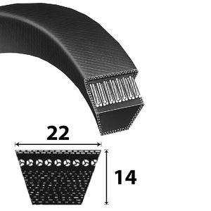 Optibelt 22x1550 Li klasszikus ékszíj termék fő termékképe