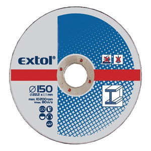 Extol Craft vágókorong fémhez; 230×2,5×22,2mm, (darabáras, de csak ötösével rendelhető) termék fő termékképe
