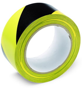 Schuller WARNING TAPE öntapadó figyelmeztető szalag, PVC, sárga-fekete, 50 mm x 33 m termék fő termékképe