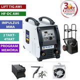 GYS TIG 300 DC HF - WDB Pack hegesztő inverter vízhűtővel, kocsival