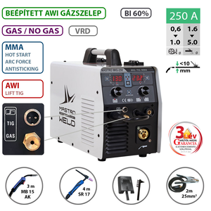 Mastroweld MASTRO MIG-250 multifunkciós hegesztő inverter termék fő termékképe