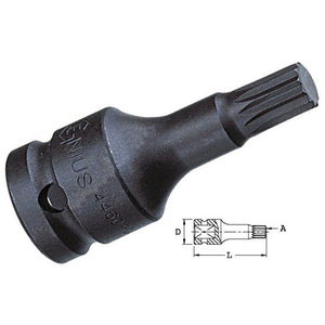 Genius Tools 4476T16 1/2"-os gépi dugókulcs fej, 12-szögű torx, M16 termék fő termékképe