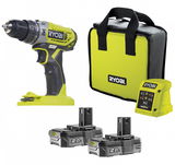 Ryobi R18PD2-220S akkus ütvefúró-csavarozó (2 x 2.0 Ah Li-ion akkuval)