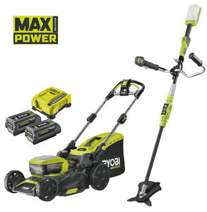 Ryobi RY36LMX46A-240 akkus fűnyíró (2 x 4.0 Ah Li-ion akkuval) + RBC36B26B akkus kétkaros fűkasza (akku és töltő nélkül) termék fő termékképe