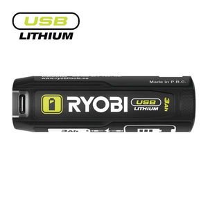 Ryobi RB4L30 USB Li-ion akkumulátor power bank funkcióval, 4 V, 3.0 Ah (USB-C töltőkábellel) termék fő termékképe