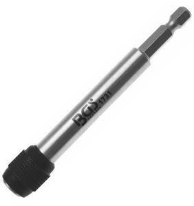 BGS Technic 9-1731 fúrógépbe fogható 1/4"-os gyorsváltós bit tartó, 100 mm termék fő termékképe