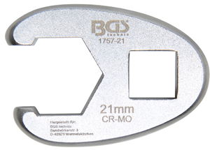 BGS Technic 9-1757-21 villáskulcs adapter, nyitott, Crowfoot, 1/2", 21 mm termék fő termékképe