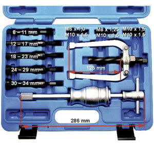 BGS Technic 9-7710 profi csapágylehúzó készlet csúszókalapáccsal, belső, 8-34 mm, 10 részes termék fő termékképe